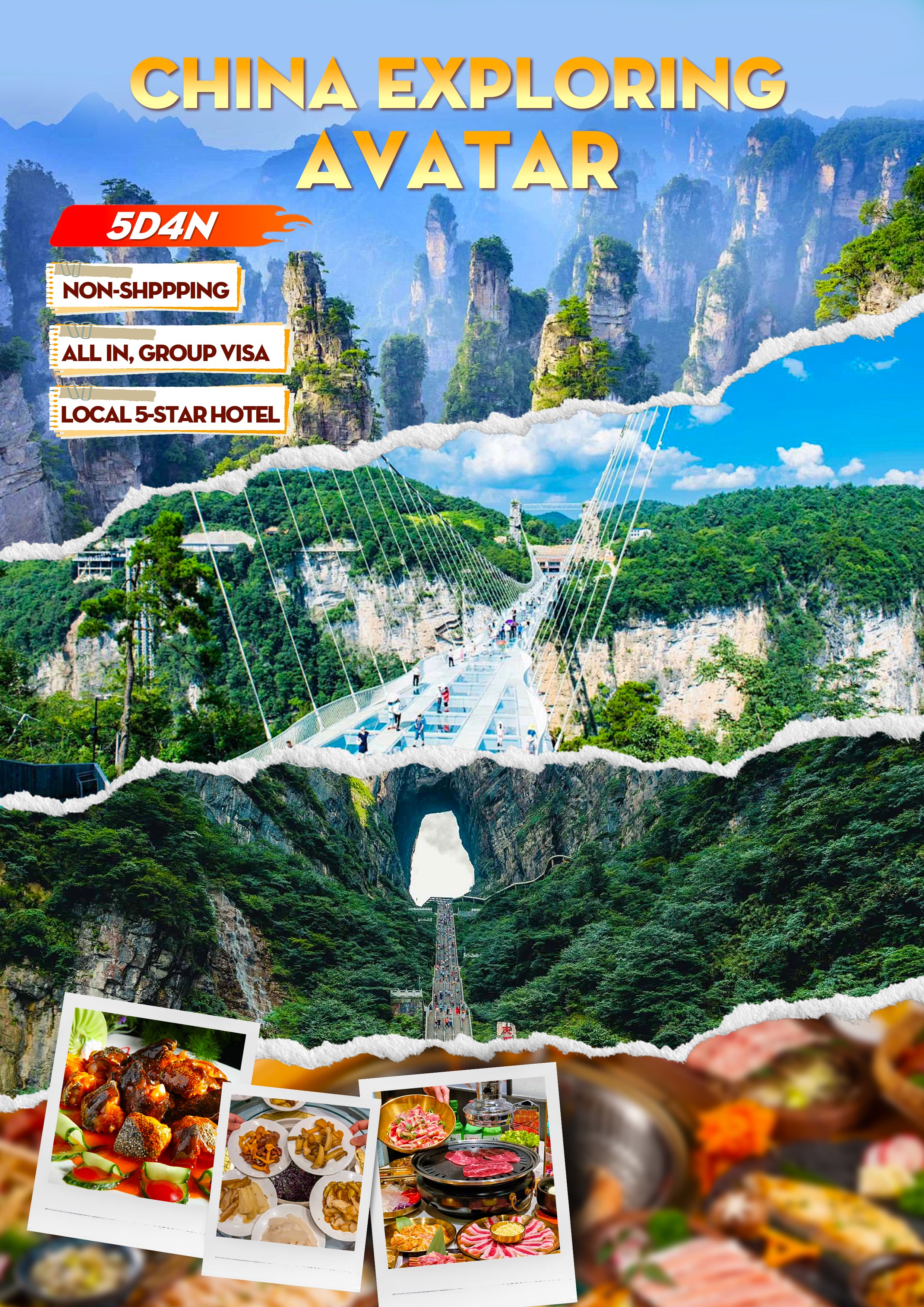 Manila-Sanya connecting to Zhangjiajie |Non-Shopping | 5D4N