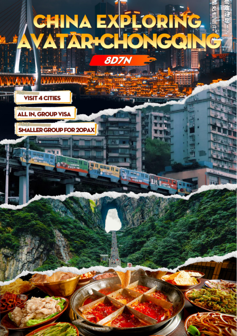 Manila-Sanya Connecting to Chongqing + Avatar Zhangjiajie |8D7N