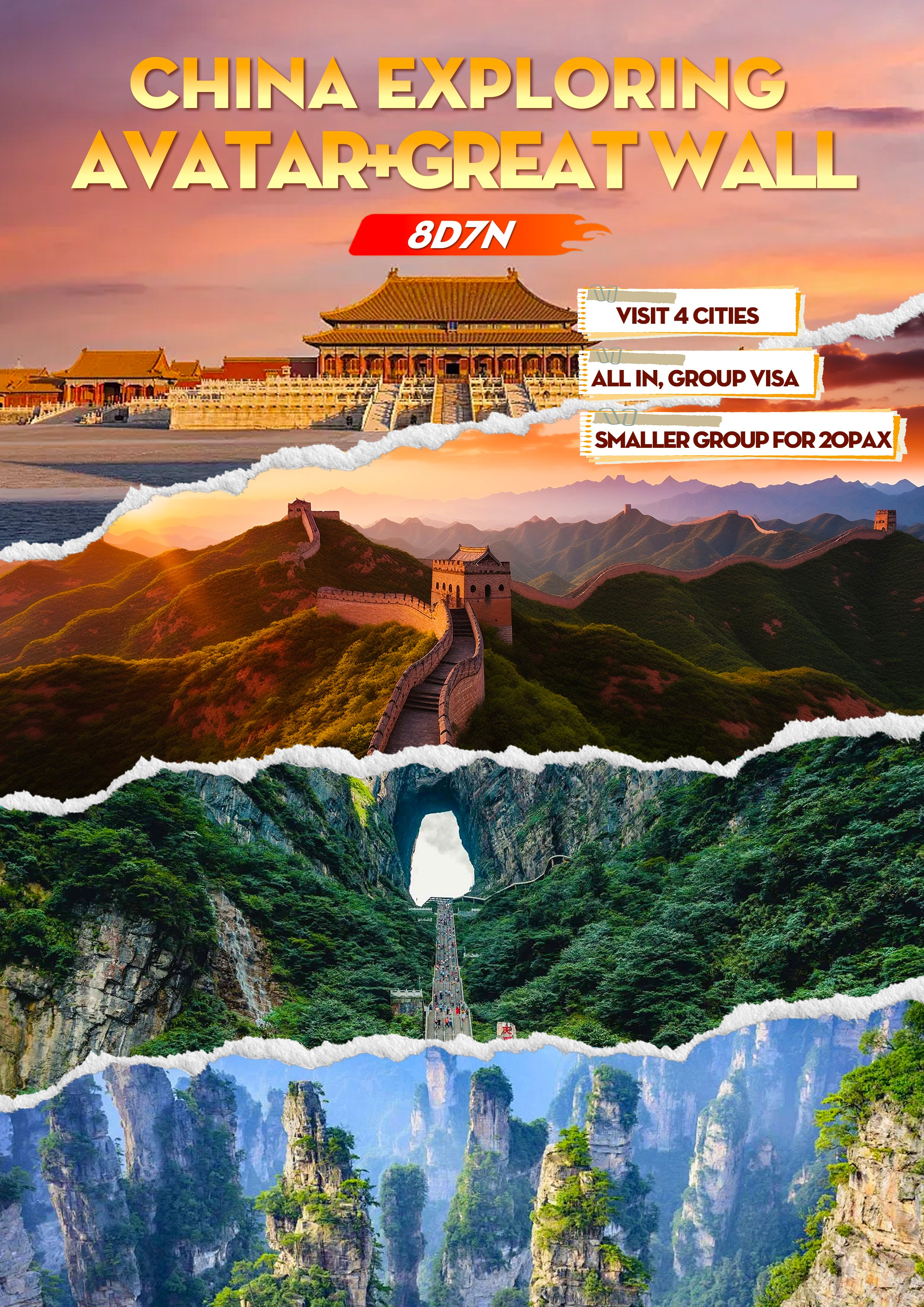 Manila-Sanya connecting to Beijing + Avatar Zhangjiajie |8D7N